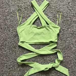 White Fox - Summer Evenings Crop / matcha/lime green / XS